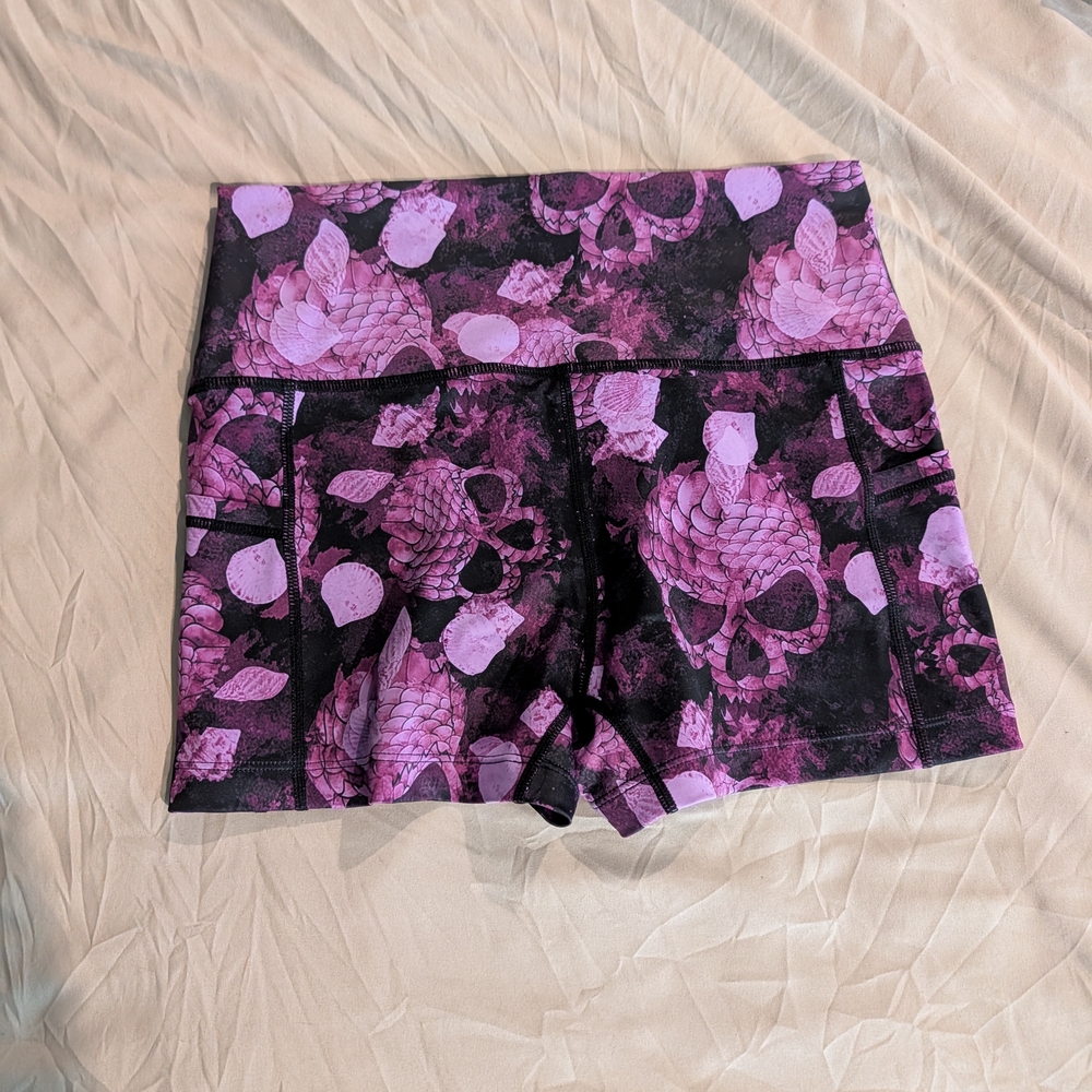 Constantly Varied Gear Purple Skull Women's Athletic Shorts